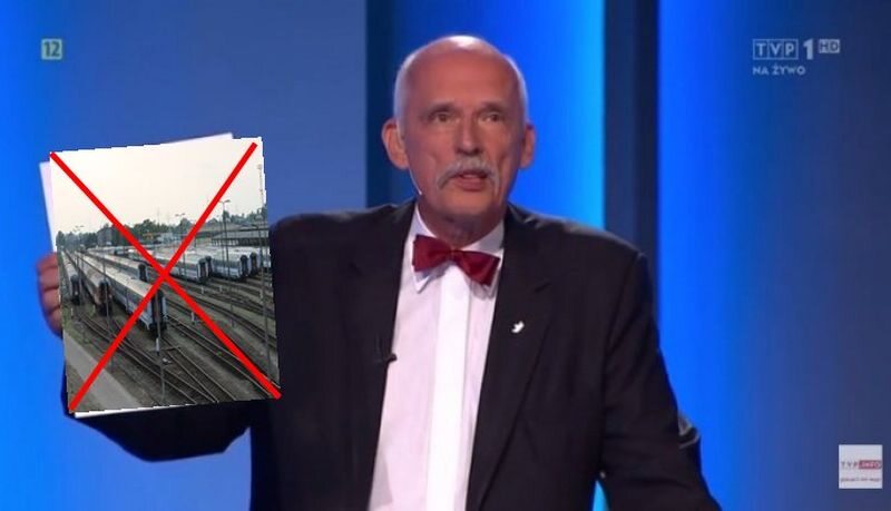Janusz Korwin-Mikke zapewniał, że może zrywać tory kolejowe w Warszawie 