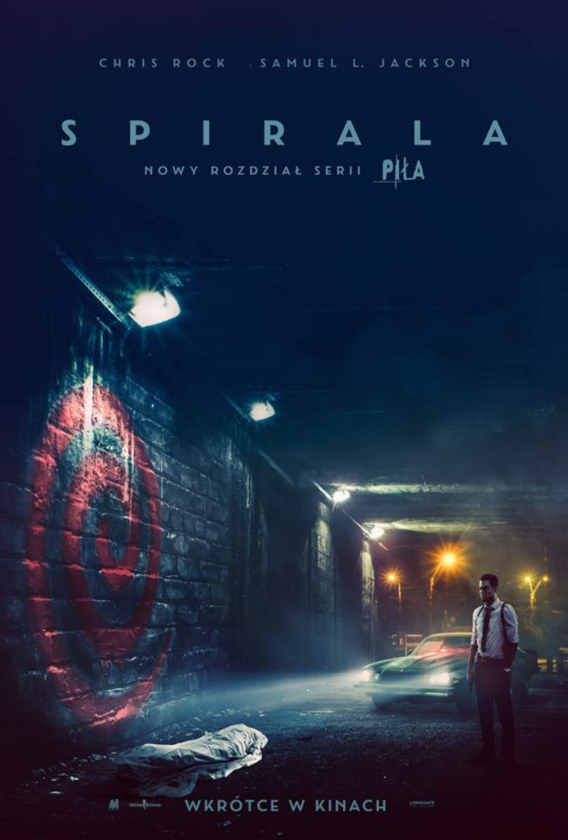 Plakat filmu „Spirala: Nowy rozdział serii Piła” (2021) 