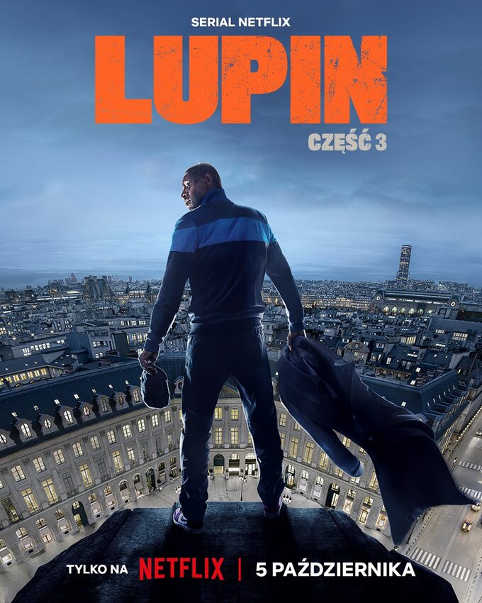 Plakat 3. sezonu serialu „Lupin”
