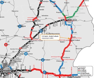Budowa drogi ekspresowe S19 w&nbsp;woj. podlaskim