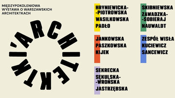 Plakat do&nbsp;wystawy &bdquo;Architektki&rdquo;
