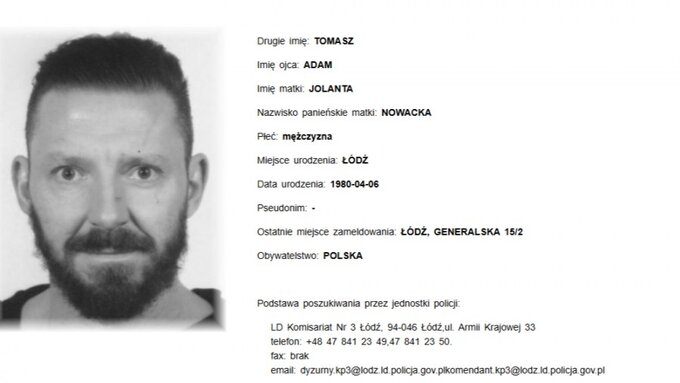 Policja poszukuje Pawła Kozaneckiego