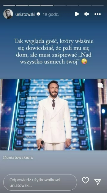 Zniszczony przez pożar dom Sławomira Uniatowskiego 