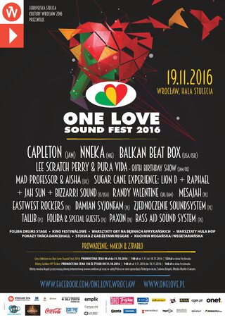 Plakat festiwalu One Love Sound Fest 2016