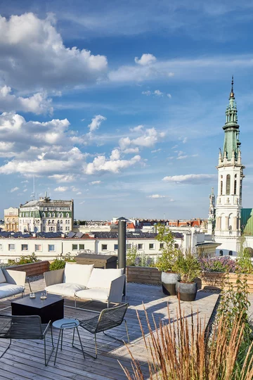 Apartament z tarasem na dachu, projekt Joanna Kuczyńska 