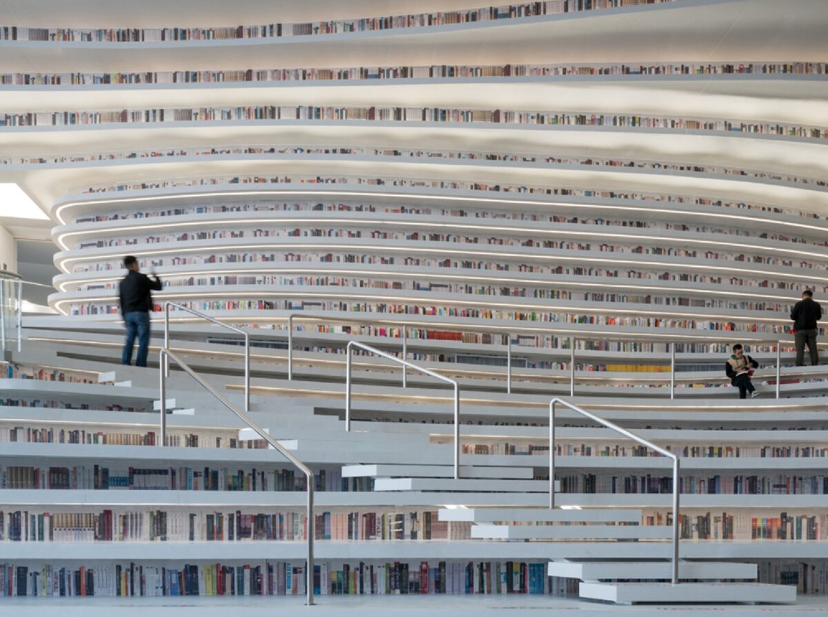 Biblioteka w Tiencin w Chinach zaprojektowana przez holenderską firmę MVRDV 