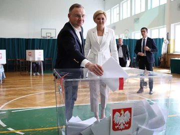 Andrzej Duda i Agata Kornhauser-Duda 