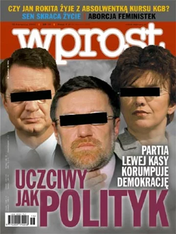 Okładka tygodnika Wprost nr 16/2004 (1116)