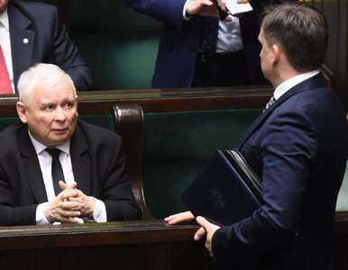 Miniatura: Kaczyński i Ziobro po „rozmowach ostatniej...