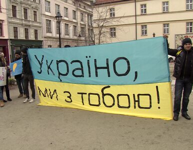 Miniatura: Wrocław solidarny z Kijowem. Manifestacja...