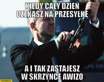 Mem nawiązujący do filmu „Psy” 