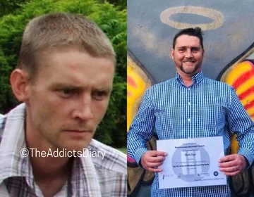 Zdjęcie przed i po wyjściu z nałogu 