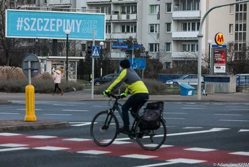 Billboard kampanii #SzczepimySię 