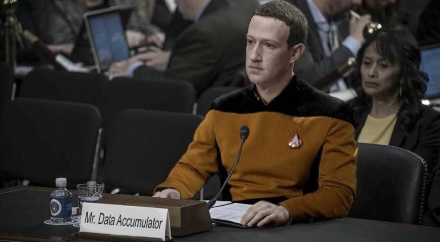Przesłuchanie Marka Zuckerberga - mem 