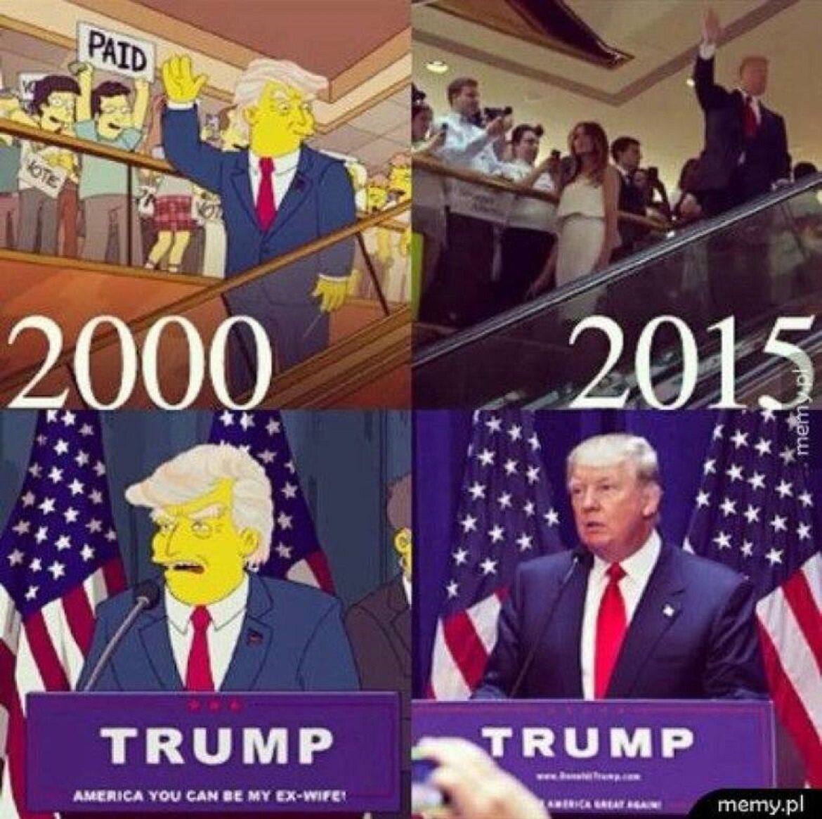 Trump, Simpsonowie 