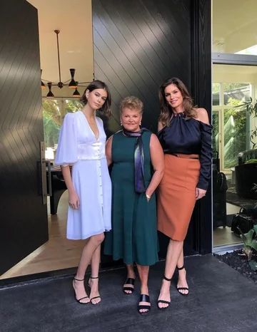 Kaia Gerber, Cindy Crawford, Jennifer Sue Crawford-Moluf 