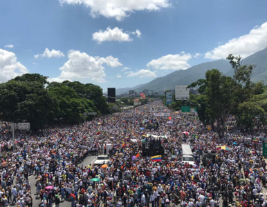 Miniatura: Rekordowa demonstracja w Wenezueli....