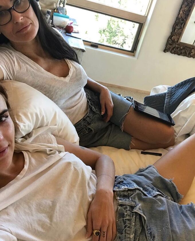 Demi Moore z córką Tallulah 
