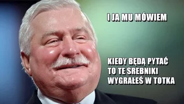 Mem z Lechem Wałęsą 