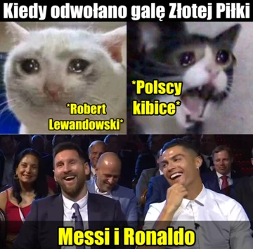 Mem po odwołaniu Złotej Piłki 