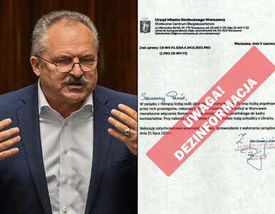 Miniatura: Jakubiak udostępnił fałszywy dokument....