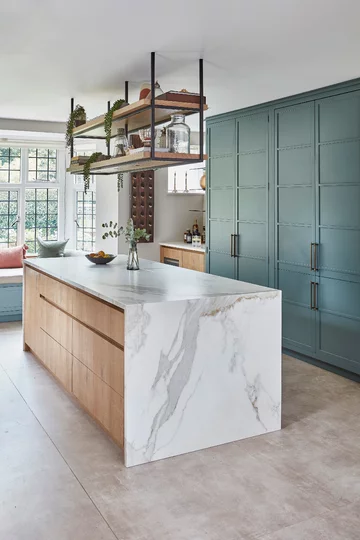 Podmiejski dom z turkusową kuchnią, projekt XUL Architecture downloadfor.press, XUL