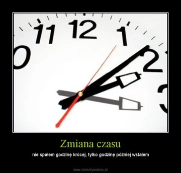 Mem związany ze zmianą czasu 