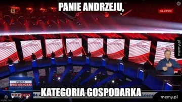 Mem związany z debatą prezydencką 