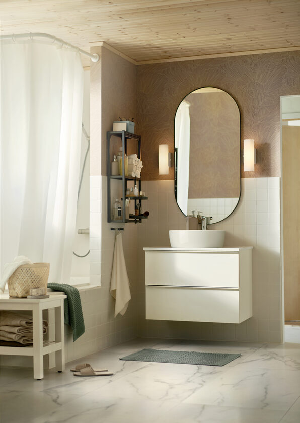 Rozwiązania do małej łazienki z IKEA 