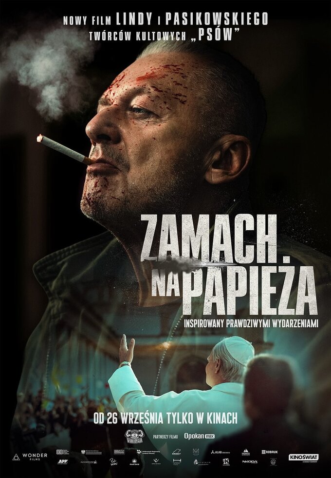 Plakat filmu „Zamach na papieża”