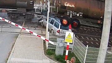 Wypadek na&nbsp;przejeździe kolejowym