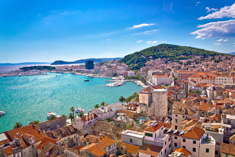 Split nabrzeże w Chorwacji
