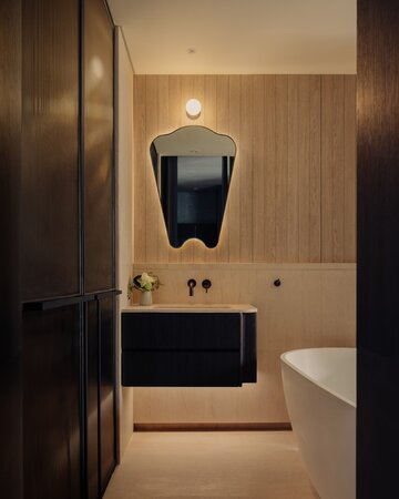 Wnętrze, które prowadzi do rozluźnienia ciała i umysłu, projekt 932 Design Group 