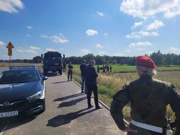 W lubelskiej Czosnówce spadł dron 