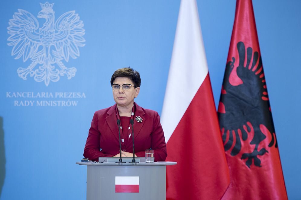 Premier Beata Szydło na spotkaniu z premierem Albanii 