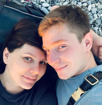 Marina Balmasheva z partnerem 