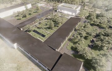 Nowy pawilon „Prolog” w Nałęczowie ma połączyć sztukę, edukację i nowoczesną architekturę w otoczeniu zieleni 