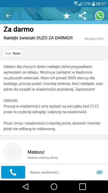 Internetowa oferta związana ze Świeżakami 