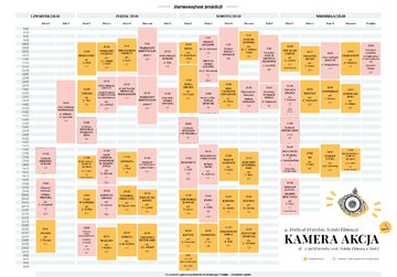 harmonogram 9. edycji Festiwalu Kamera Akcja
