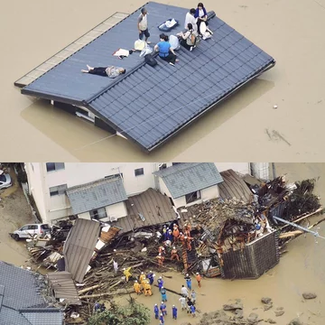 Powódź w Japonii 