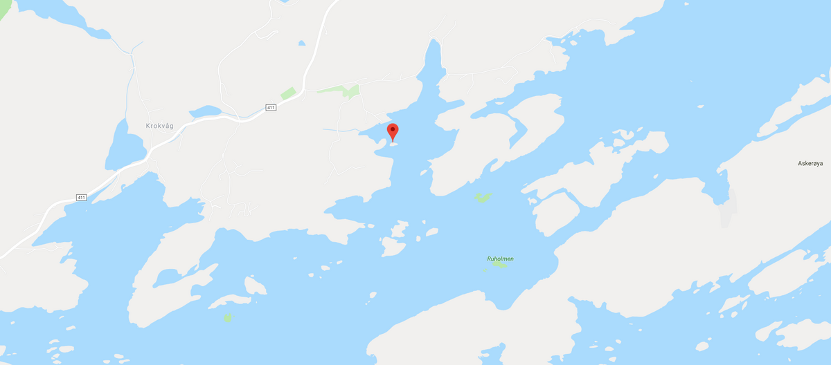 Lokalizacja wyspy Tjaereholmen 