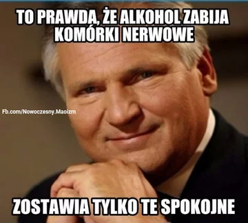 Mem z Aleksandrem Kwaśniewskim 