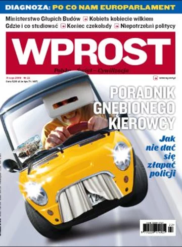 Okładka tygodnika Wprost nr 22/2009 (1377)