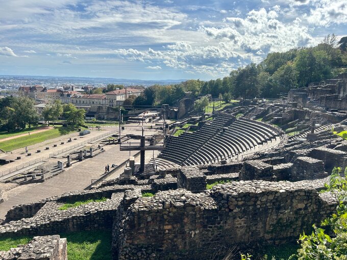 Starożytny rzymski Teatr Fourviere w Lyonie