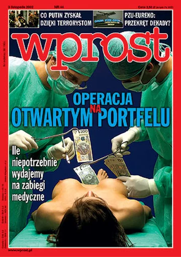 Okładka tygodnika Wprost nr 44/2002 (1040)