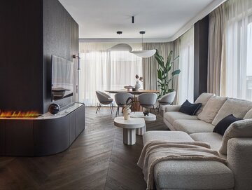 Stonowane i&nbsp;kobiece wnętrze, projekt Deer Design