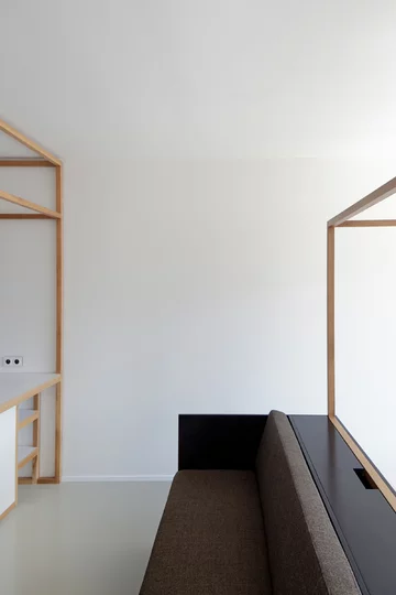 Małe mieszkanie, projekt Mjölk architekti Linka, Mjölk architekti, małe mieszkanie