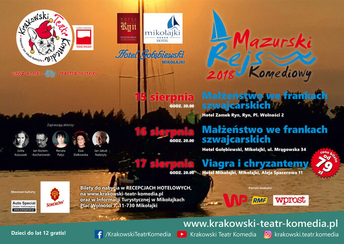 Mazurski Rejs Komediowy 2018 - plakat