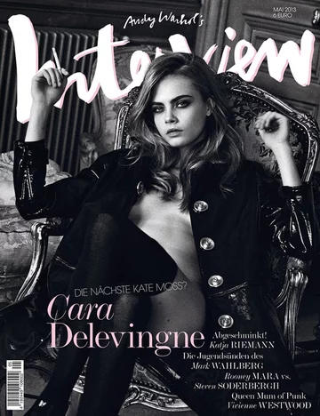 Cara Delevingne na okładce magazynu "Interview" 