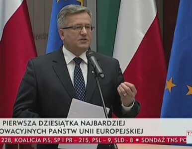 Miniatura: Komorowski: Innowacyjność doprowadzi...